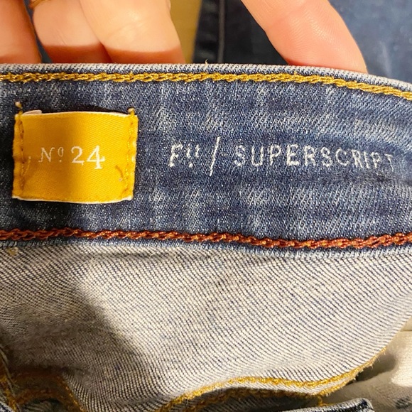 Pilcro & The Letterpress | Superscript Mid Rise Skinny Jeans Sz 24 - Picture 8 of 9